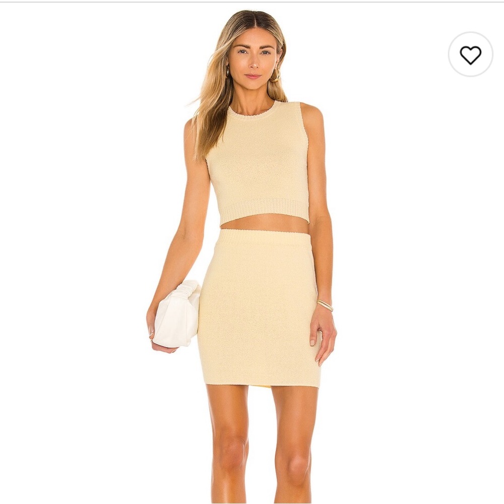 NWT Bec & Bridge Mimi Knit crop top in color called Butter 💛